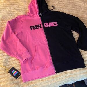 SOLD Frenemies Podcast Teddy Fresh Zip Up Hoodie XL Trisha Paytas Ethan Klein H3